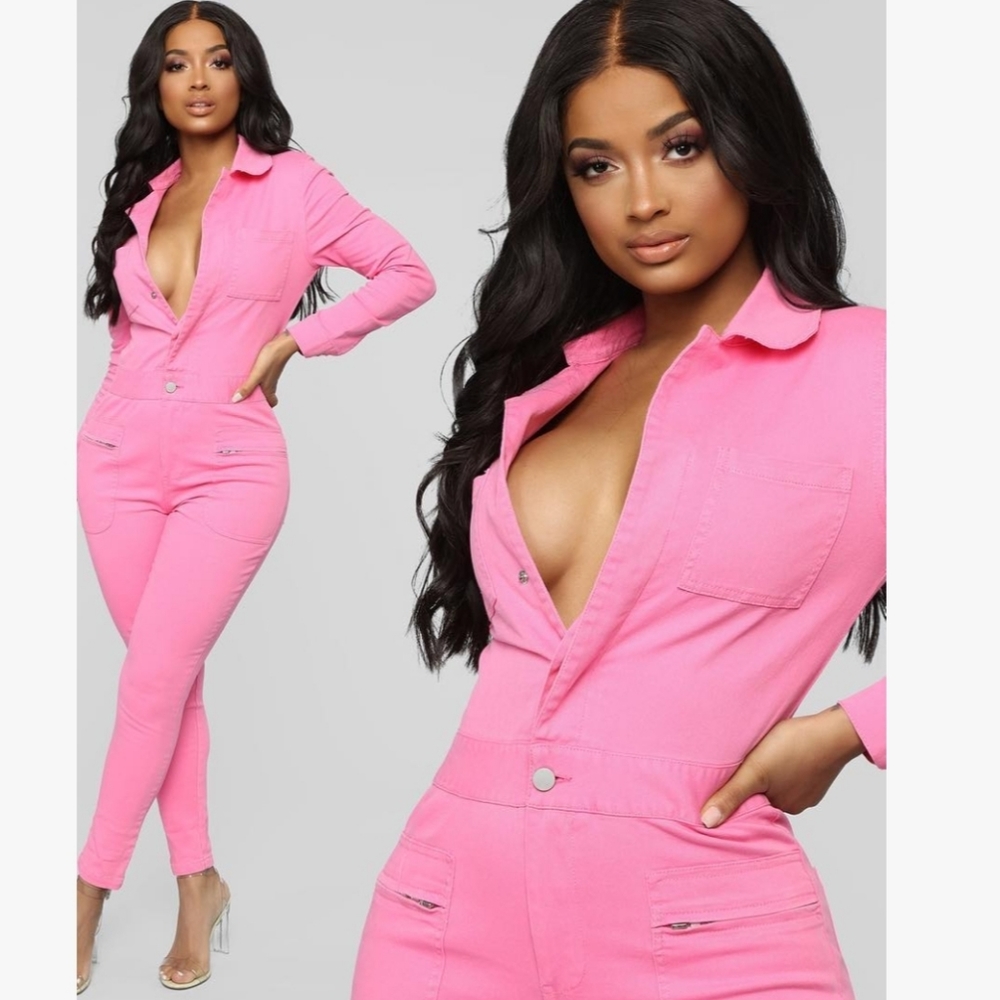 Pink Fashion Nova Jumpsuit